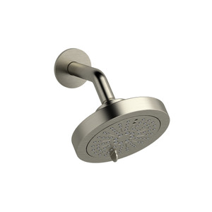 6-Function 6 Inch Showerhead With Arm 1.8 GPM - Brushed Nickel | Model Number: 366BN-WS - Product Knockout