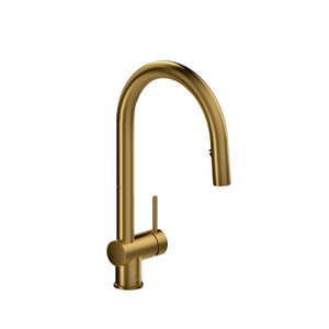 Riobel Azure™ Bridge Pull-Down Kitchen Faucet With C-Spout