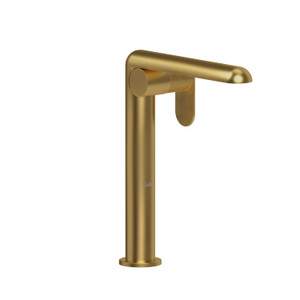 Ciclo Single Handle Tall Lavatory Faucet 1.0 GPM - Brushed Gold with Lined Lever Handles | Model Number: CIL01LNBG-10 - Product Knockout