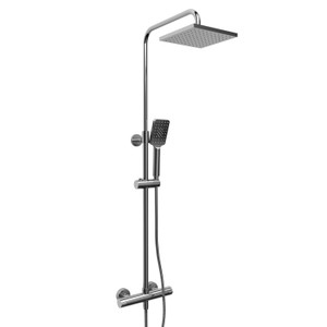 Duo Rail with 1/2 Inch Thermostatic External Bar  - Chrome | Model Number: CSTQ57C - Product Knockout