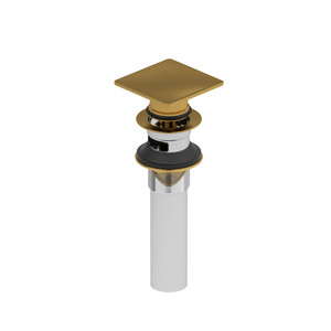 Push Drain With Overflow  - Brushed Gold | Model Number: DB140BG - Product Knockout
