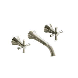 DISCONTINUED Edge Wall Mount Lavatory Faucet - Polished Nickel | Model Number: ED03+PN