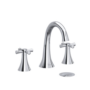 Edge Widespread Lavatory Faucet  - Chrome with Cross Handles | Model Number: ED08+C - Product Knockout