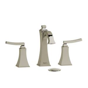 Eiffel Widespread Lavatory Faucet  - Polished Nickel with Lever Handles | Model Number: EF08LPN - Product Knockout