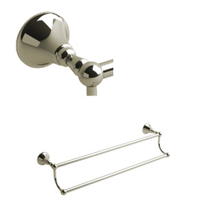 Momenti™ Double 24" Towel Bar - Polished Nickel | Model Number: MM6PN