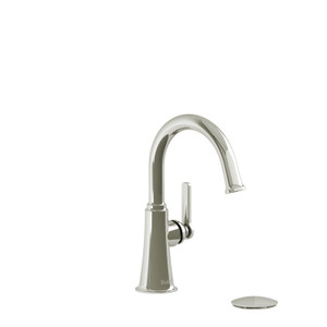 Momenti Single Handle Lavatory Faucet with C-Spout  - Polished Nickel with J-Shaped Handles | Model Number: MMRDS01JPN - Product Knockout