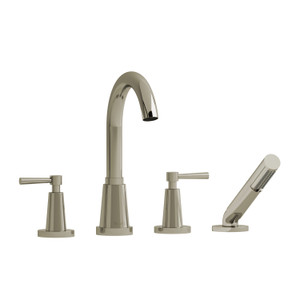 DISCONTINUED Pallace™ 4-Hole Deck Mount Tub Filler - Polished Nickel | Model Number: PA12LPN
