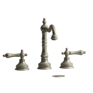 Retro Widespread Lavatory Faucet  - Brushed Nickel with Lever Handles | Model Number: RT08LBN - Product Knockout