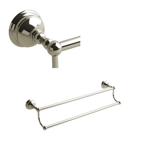 Retro™ Double 24" Towel Bar - Polished Nickel | Model Number: RT6PN