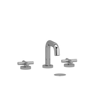 Riu Widespread Lavatory Faucet with U-Spout 1.0 GPM - Chrome with Cross Handles | Model Number: RUSQ08+C-10 - Product Knockout