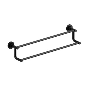 Star Double 24 Inch Towel Bar  - Black | Model Number: ST6BK - Product Knockout