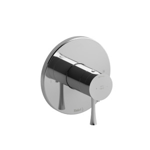 Edge 1/2 Inch Thermostatic and Pressure Balance Trim with up to 3 Functions  - Chrome with Lever Handles | Model Number: TEDTM44C - Product Knockout