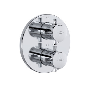 Edge 3/4 Inch Thermostatic and Pressure Balance Trim with up to 6 Functions  - Chrome with Cross Handles | Model Number: TEDTM46+C - Product Knockout