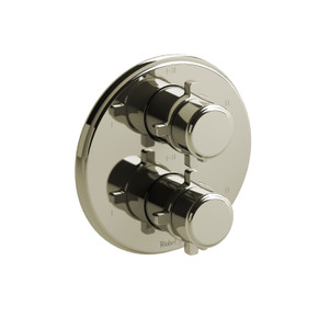 DISCONTINUED Momenti™ 3/4" Therm & Pressure Balance Trim With 6 Functions - Polished Nickel | Model Number: TMMRD46+PN
