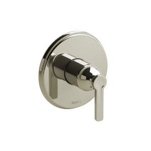 Momenti 1/2 Inch Pressure Balance Trim  - Polished Nickel with J-Shaped Handles | Model Number: TMMRD51JPN - Product Knockout