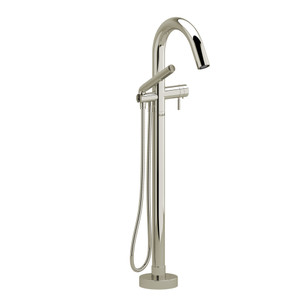 Riu Single Hole Floor Mount Tub Filler Trim  - Polished Nickel | Model Number: TRU39PN - Product Knockout