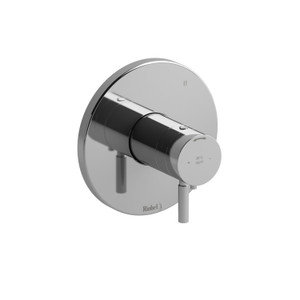 Riu 1/2 Inch Thermostatic and Pressure Balance Trim with up to 5 Functions  - Chrome with Lever Handles | Model Number: TRUTM47C - Product Knockout