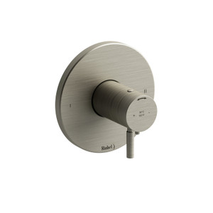 Sylla 1/2 Inch Thermostatic and Pressure Balance Trim with up to 3 Functions  - Brushed Nickel | Model Number: TSYTM44BN - Product Knockout