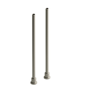 26" Floor Mount Riser Pair - Brushed Nickel | Model Number: TU26BN