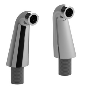 4" Deck Mount Riser Pair, 1/2" Off-Set - Chrome | Model Number: TU99C