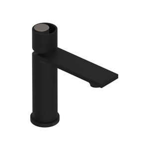 Eclissi Single Handle Bathroom Faucet - Matte Black with Satin Nickel Accent with Circular Handle | Model Number: EC01D1IWMBN - Product Knockout