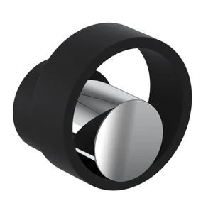 Eclissi™ Trim For Volume Control And Diverter - Matte Black/Polished Chrome | Model Number: EC18W2IWMBC