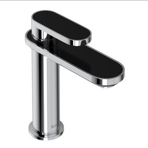 Miscelo Single Handle Bathroom Faucet - Polished Chrome Spout with Nero Insert with Lever Handle with Insert | Model Number: MI01D1NRAPC - Product Knockout