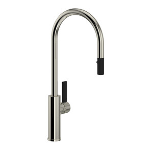 DISCONTINUED Tuario™ Pull-Down Kitchen Faucet With C-Spout - Polished Nickel | Model Number: TR55D1LBPN