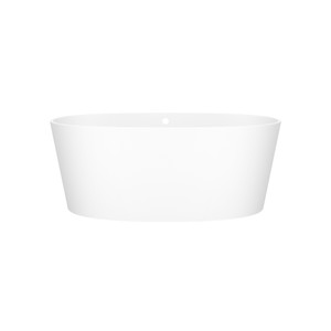 ios 60" x 32" Freestanding Soaking Bathtub - Standard White (Matte) | Model Number: IOSM-N-SM-OF