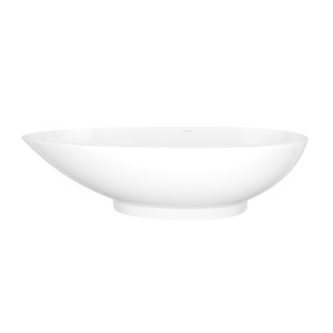 Napoli 75" x 34" Freestanding Soaking Bathtub - Standard White (Gloss) | Model Number: NAP-N-SW-NO