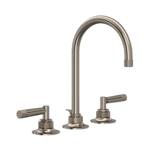 DISCONTINUED Graceline® Widespread Lavatory Faucet With C-Spout - Gun Metal | Model Number: MB2019LMGM-2