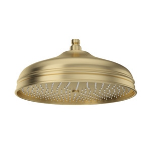 12 Inch Bordano Rain Anti-Calcium Showerhead - Satin Unlacquered Brass | Model Number: 1047/8SUB - Product Knockout