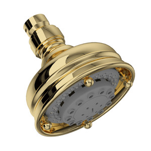 4 Inch Santena 3-Function Showerhead - Unlacquered Brass | Model Number: 1085/8ULB - Product Knockout