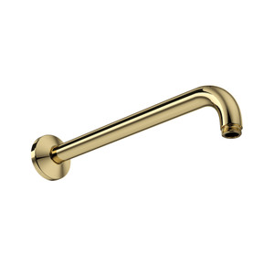 12 Inch Wall Mount Shower Arm - Unlacquered Brass | Model Number: 1120/12ULB - Product Knockout