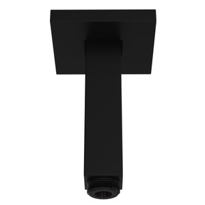 DISCONTINUED 3" Ceiling Mount Shower Arm With Square Escutcheon - Matte Black | Model Number: 1510/3MB