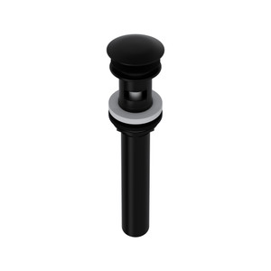 Lavatory Push Drain With Overflow - Matte Black | Model Number: 5447MB