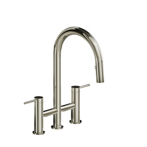 Azure™ Bridge Pull-Down Kitchen Faucet With C-Spout - Polished Nickel | Model Number: AZ400PN