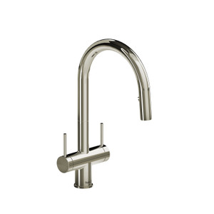 Azure Two Handle Pulldown Kitchen Faucet  - Polished Nickel | Model Number: AZ801PN - Product Knockout