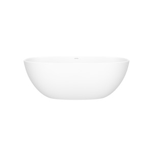 Barcelona 59" x 29" Freestanding Soaking Bathtub With Void - Standard White (Matte) | Model Number: BA1M-N-SM-NO