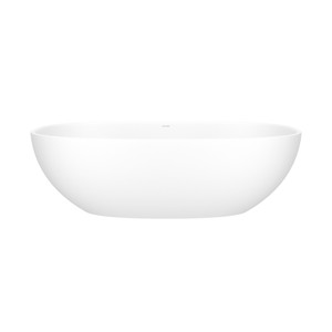 Barcelona 70" x 34" Freestanding Soaking Bathtub - Standard White (Matte) | Model Number: BARM-N-SM-NO