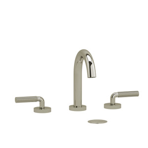 Riu Widespread Bathroom Faucet with C-Spout - Polished Nickel | Model Number: RU08LKNPN - Product Knockout
