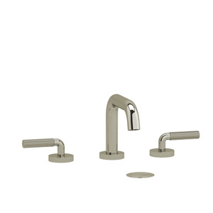 Riu Widespread Bathroom Faucet with U-Spout - Polished Nickel | Model Number: RUSQ08LKNPN - Product Knockout