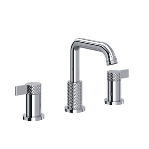 Tenerife Widespread Bathroom Faucet with U-Spout - Polished Chrome | Model Number: TE09D3LMAPC - Product Knockout