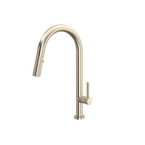 Tenerife™ Pull-Down Kitchen Faucet With C-Spout - Satin Nickel | Model Number: TE55D1LMSTN