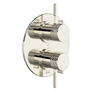 DISCONTINUED Tenerife™ 3/4" Therm & Pressure Balance Multi-Function System - Polished Nickel | Model Number: TE83W1LMPN