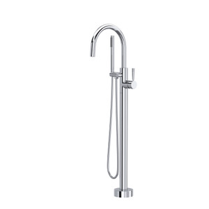 DISCONTINUED Graceline® Single Hole Floor Mount Tub Filler Trim - Polished Chrome | Model Number: TMB06F1LMAPC