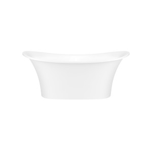 DISCONTINUED Toulouse 60" x 29" Freestanding Soaking Bathtub With Void - Standard White (Matte) | Model Number: TO1M-N-SM-OF