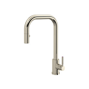 Holborn Pull-Down Kitchen Faucet with U-Spout - Polished Nickel | Model Number: U.4046L-PN-2 - Product Knockout