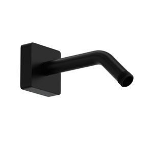 7" Reach Wall Mount Shower Arm With Square Escutcheon - Matte Black | Model Number: 1442/6MB