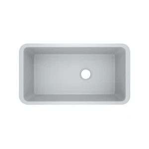 Allia™ 34" Fireclay Single Bowl Undermount Kitchen Sink - Satin Grey Finish | Model Number: 6497-04